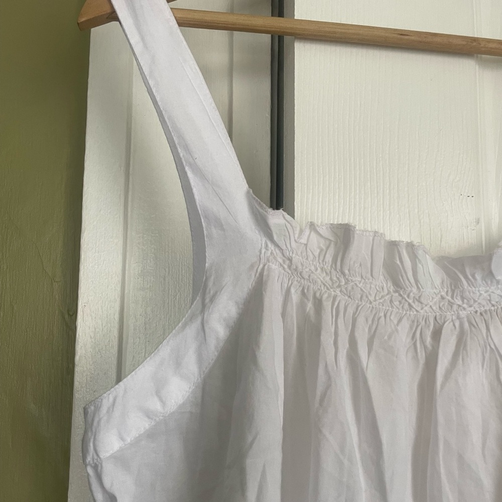 White Women's Button-Front Sleeveless Top - Picture 5 of 5